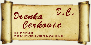 Drenka Čerković vizit kartica